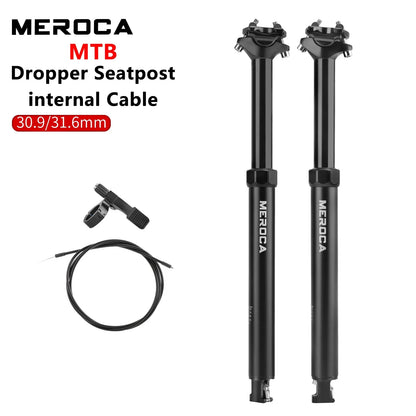 MEROCA Dropper Seatpost Internal Routing 425mm with Remote 27.2/30.9/31.6 - EXPROTAS
