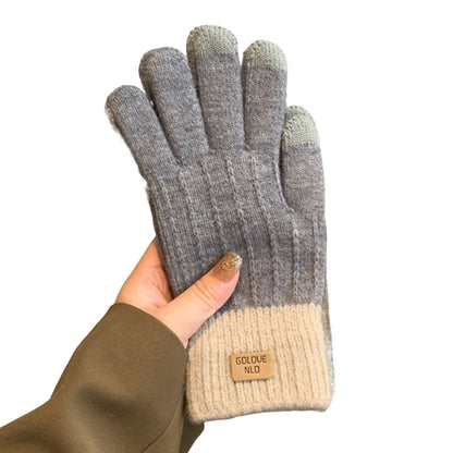 Warm Fleece Lined Knit Gloves Touchscreen Winter Women Ladies Thermal