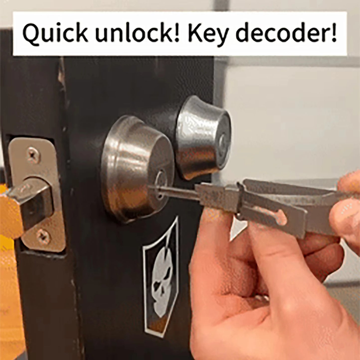 Key Precision Hook Stainless Steel Locksmith Tool 304mm Easy Use