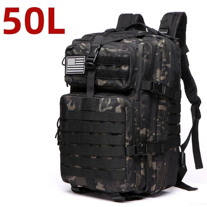 25L/50L Fishing Hunting Bag Waterproof Nylon Backpack Outdoor Rucksack