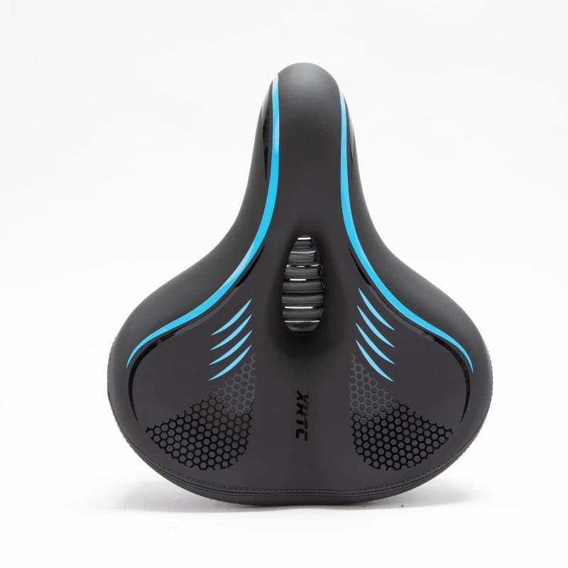 Oversize Wide Padded Bike Saddle Shock Absorbing Seat Indoor Outdoor Bicycle