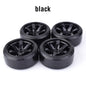 4pcs 1/10 RC Drift Tires Wheels Set Hard Tread 12mm Hex for HPI HSP - EXPROTAS