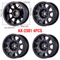 1/10 RC Wheels & Tires Set 12mm Hex On-Road Drift/Rally for Tamiya TT-02 Compatible Chassis