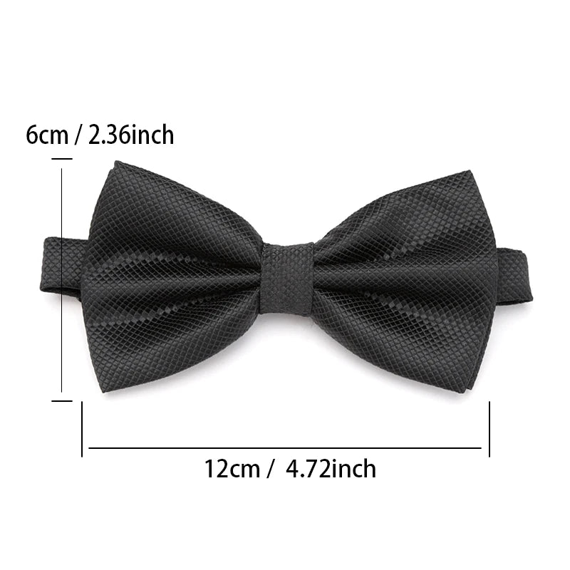 Bow Tie Solid Color Adjustable Wedding Party Ties for Men Women