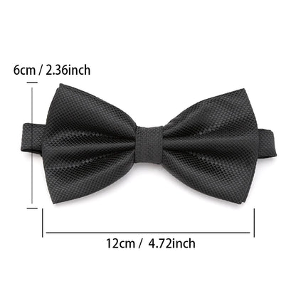 Bow Tie Solid Color Adjustable Wedding Party Ties for Men Women