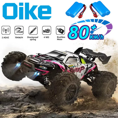 EXPROTAS 4WD Off Road Remote Control RC Car 80KM/H Brushless 1:16 Scale