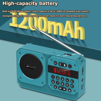 Mini Bluetooth Speaker Portable FM Radio USB TF Card Player
