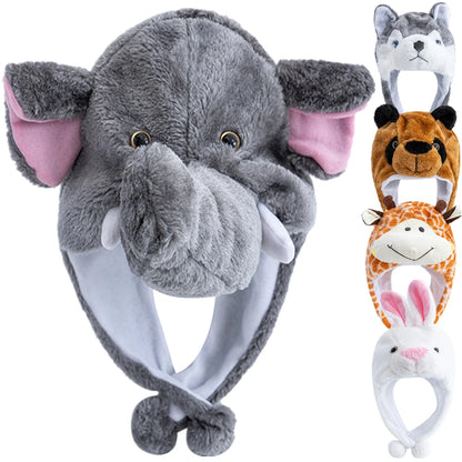 Funny Grey Elephant Cap for Kids Cosplay Events Animal Hat