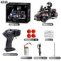 LED Lights RC Motorcycle 3.7V Remote Control Car for Kids 30M Range
