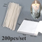 Candle Wicks Pre Waxed with Sustainers Long Tabbed for Craft Making 100pcs