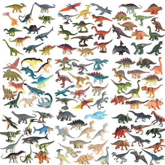Jurassic Dinosaur 12PCS Action Figures T-Rex Velociraptor Kids Toy Set