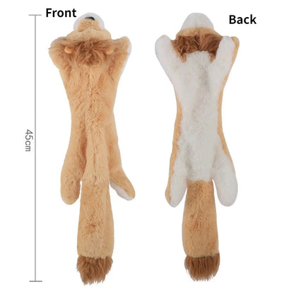 No Stuffing Dog Toy Plush Squeaky Animal Chew Toy for Pets Crinkle