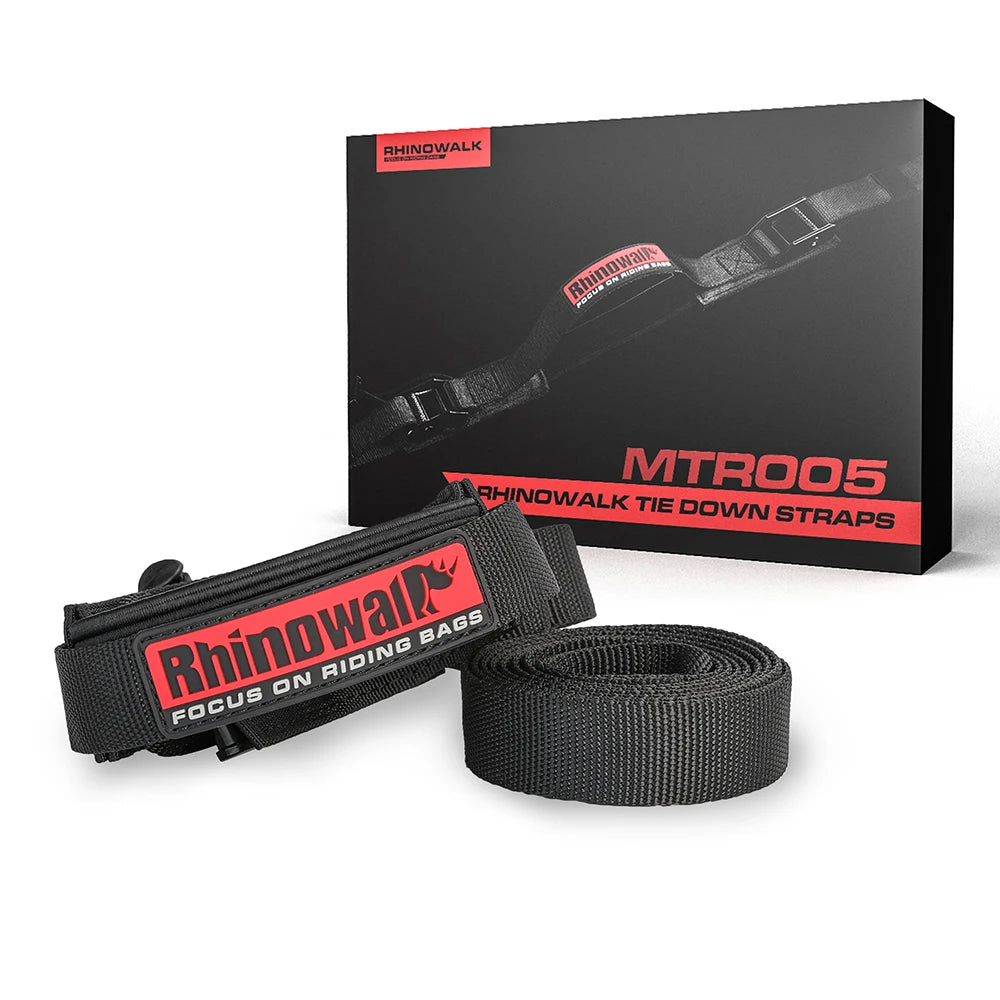 Motorcycle Tie-Down Strap Rhinowalk 2.5m Cam Buckle Cargo Luggage Belt