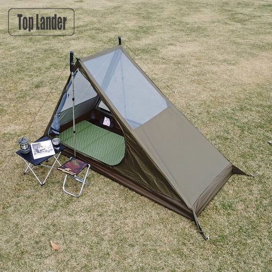 Ultralight 1-Person Mesh Tent Quick Setup Camping Trekking Shelter