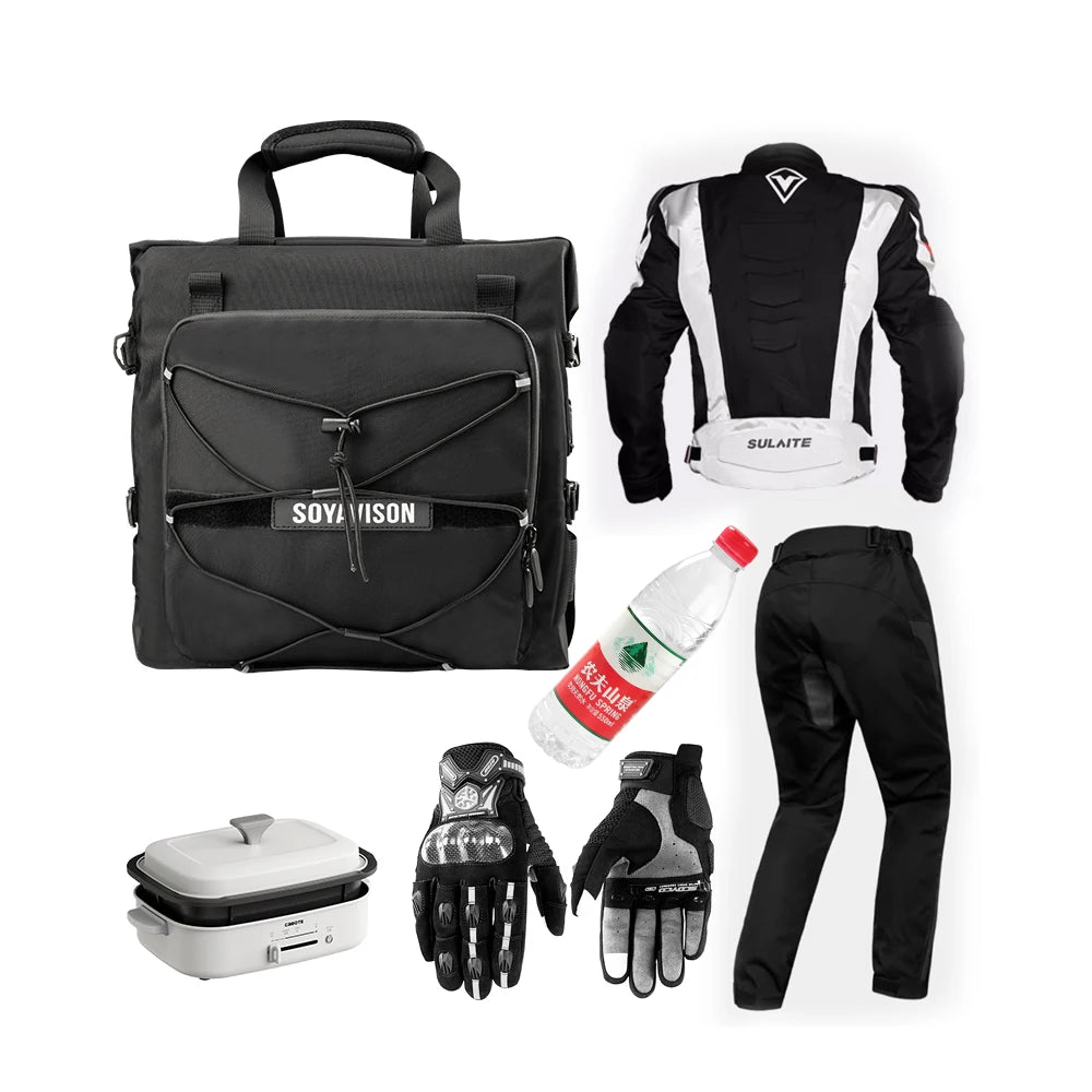 Waterproof Motorcycle Saddlebag Side Bag Travel Luggage