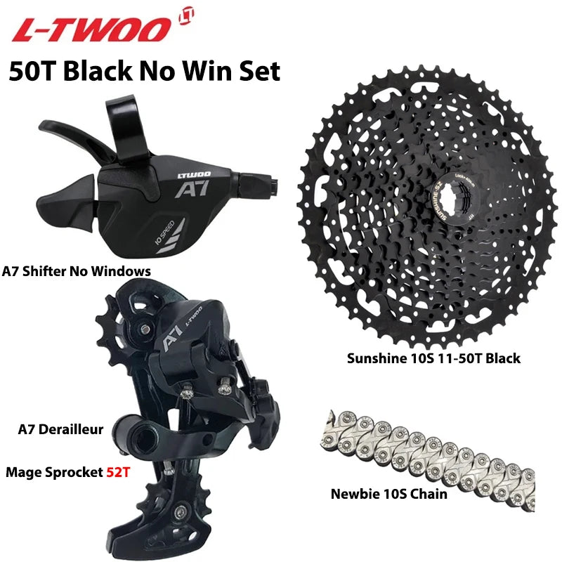 LTWOO A7 1x10 MTB Drivetrain Kit Shifter Rear Derailleur Cassette Chain - EXPROTAS