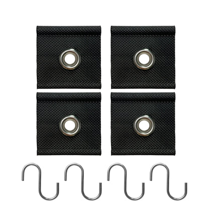 4Pcs S Shaped Camping Awning Hooks Clips Durable RV Tent Hangers Light Hangers with Holes Practical Caravan Camperb Accessories