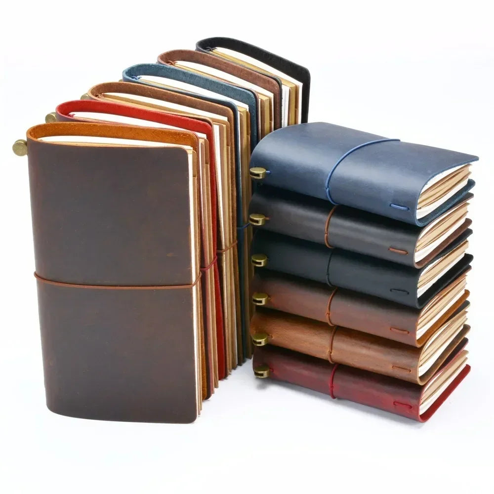 Vintage Leather Journal Cover Handmade Bound Diary Notebook Travel Writing