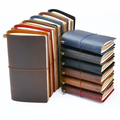 Vintage Leather Journal Cover Handmade Bound Diary Notebook Travel Writing