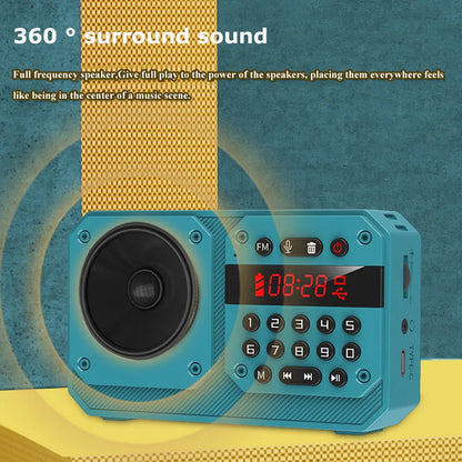 Mini Bluetooth Speaker Portable FM Radio USB TF Card Player