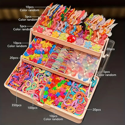 555Pcs Cute Colorful Butterfly Hair Clips Girls Accessories for Sweet Hairstyles