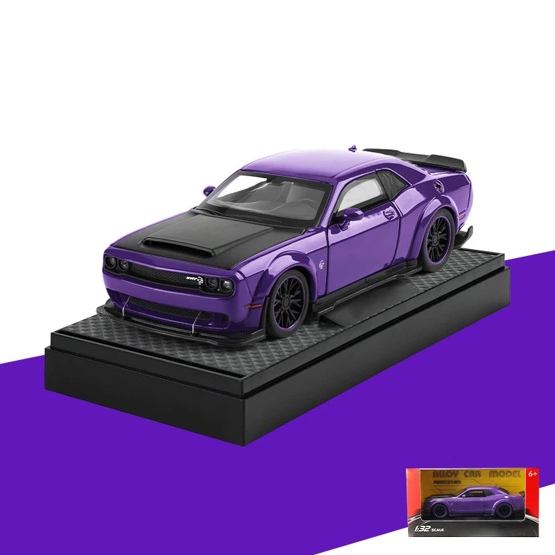 1:32 Dodge Challenger SRT Hellcat Redeye Diecast Alloy V8 Model Car