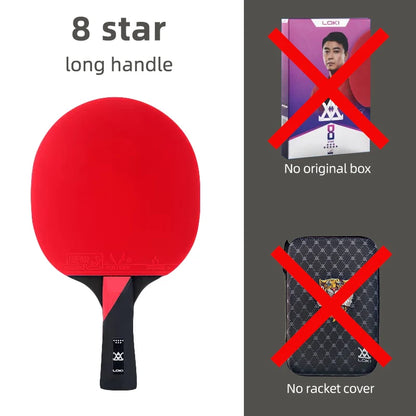 Loki E-Series Table Tennis Racket Professional Carbon Blade Ping Pong Racket Paddle High Elastic Rubber-EXPROTAS