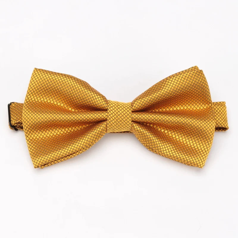 Bow Tie Solid Color Adjustable Wedding Party Ties for Men Women