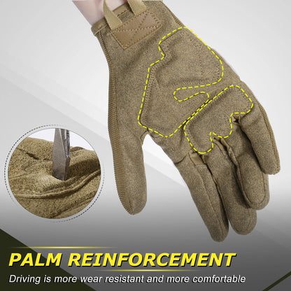 Tactical Gloves Full Finger Army Military Touch Screen Knuckle Protection