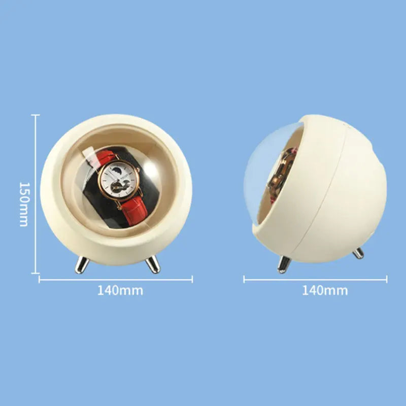 Battery Watch Winder for Automatic Watches Single Box Mains or USB Power