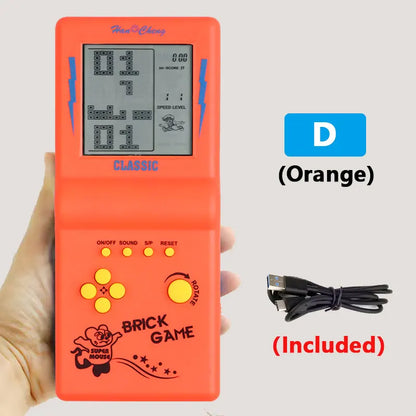 Rechargeable Portable Pocket Game Console for Tetris Machine Puzzle Toys