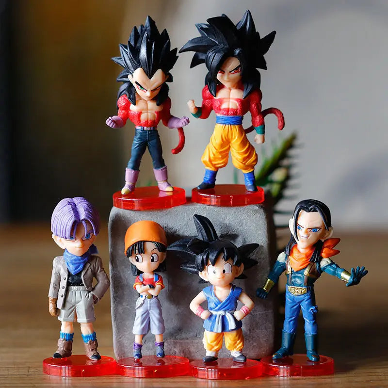 Dragon Ball Z Goku Gohan Vegeta Broly Piccolo Majin Buu Action Figure Set
