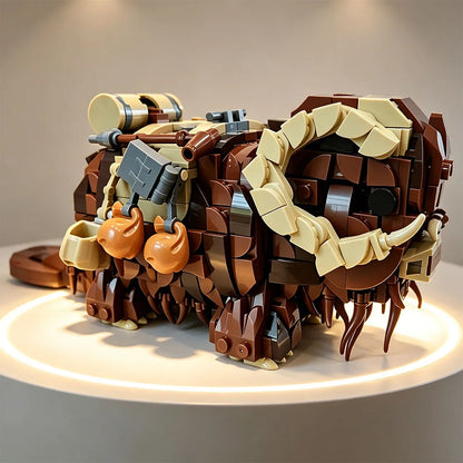 Action Monster Mount Building Blocks Rhino Constructor Model Bricks