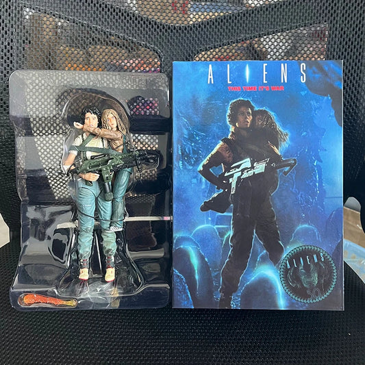 NECA Aliens Ripley Newt Xenomorph Facehugger Action Figure Model Toy Set