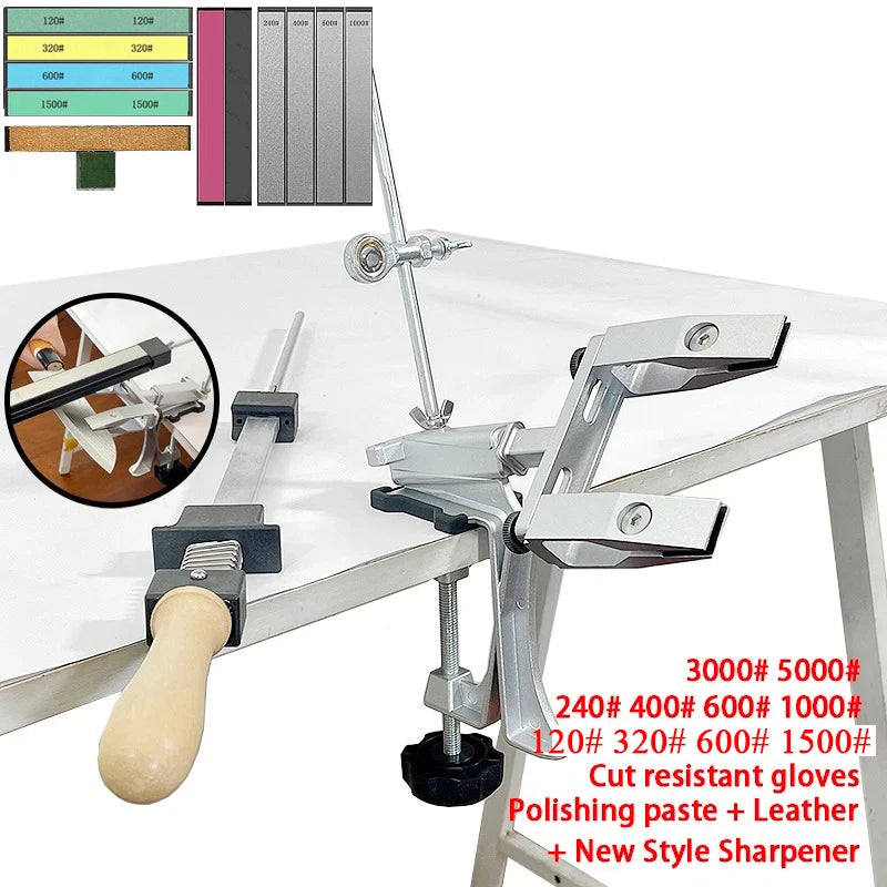 2023 New Upgraded Fixed Angle Knife Sharpener 360° Rotary Knife Household Whetstone Diamond Sets Kitchen Professional Sharpening-EXPROTAS