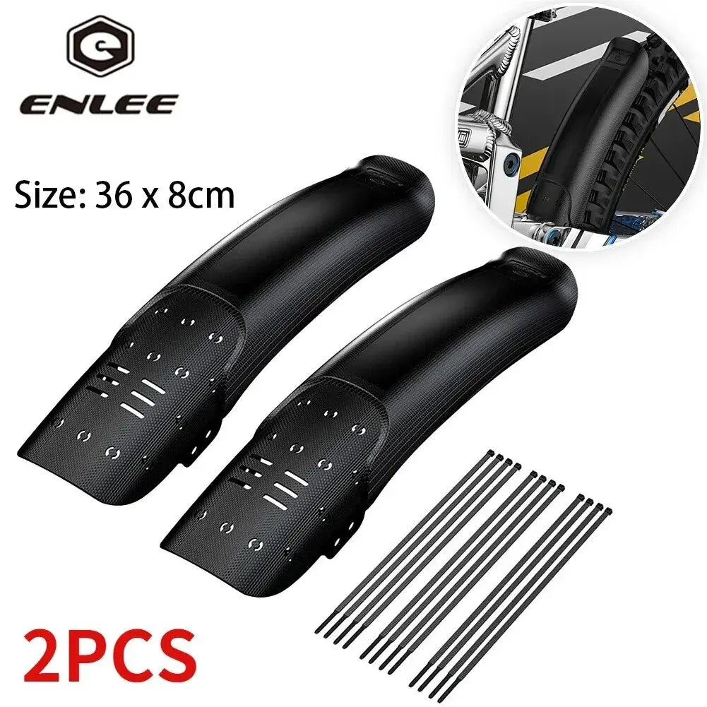 1/2PCS ENLEE Bike Hard Shell Fender Bicycle Front Rear Tire Wheel Mudguard MTB Bicycle Mud Guard Fender Cycling Part Accessories