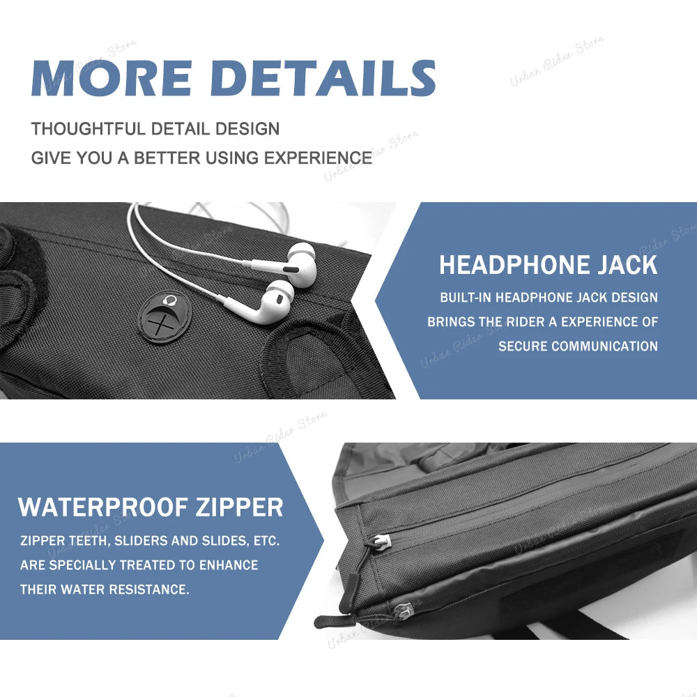 Waterproof Dustproof Motorcycle Handlebar Storage Bag for Moto Morini X-Cape 650