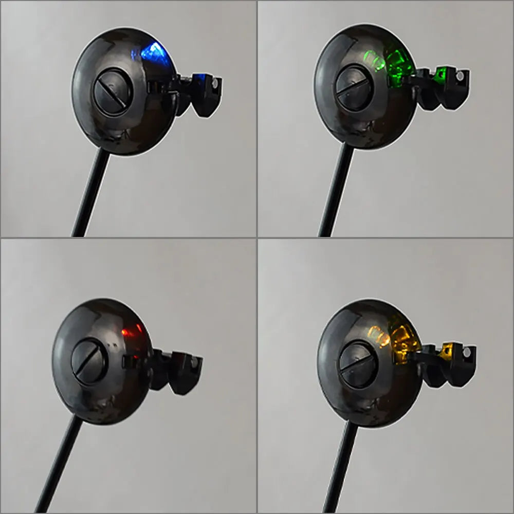 Hirisi LED Carp Fishing Swingers Drop Off Indicator 4 Color In Zipped Case Carp Fishing Equipment B2022-EXPROTAS