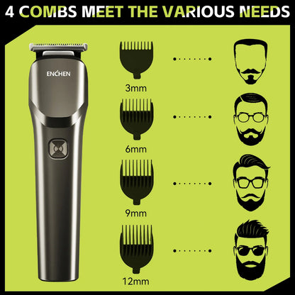 Enchen Beardo 2 Hair Clipper Cordless Trimmer for Men Grooming