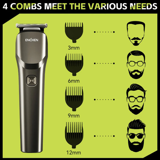 Enchen Beardo 2 Hair Clipper Cordless Trimmer for Men Grooming