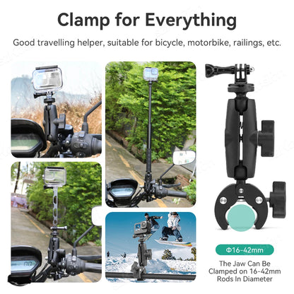 Bike Handlebar Mount Selfie Stick for GoPro Insta360 DJI Accessories
