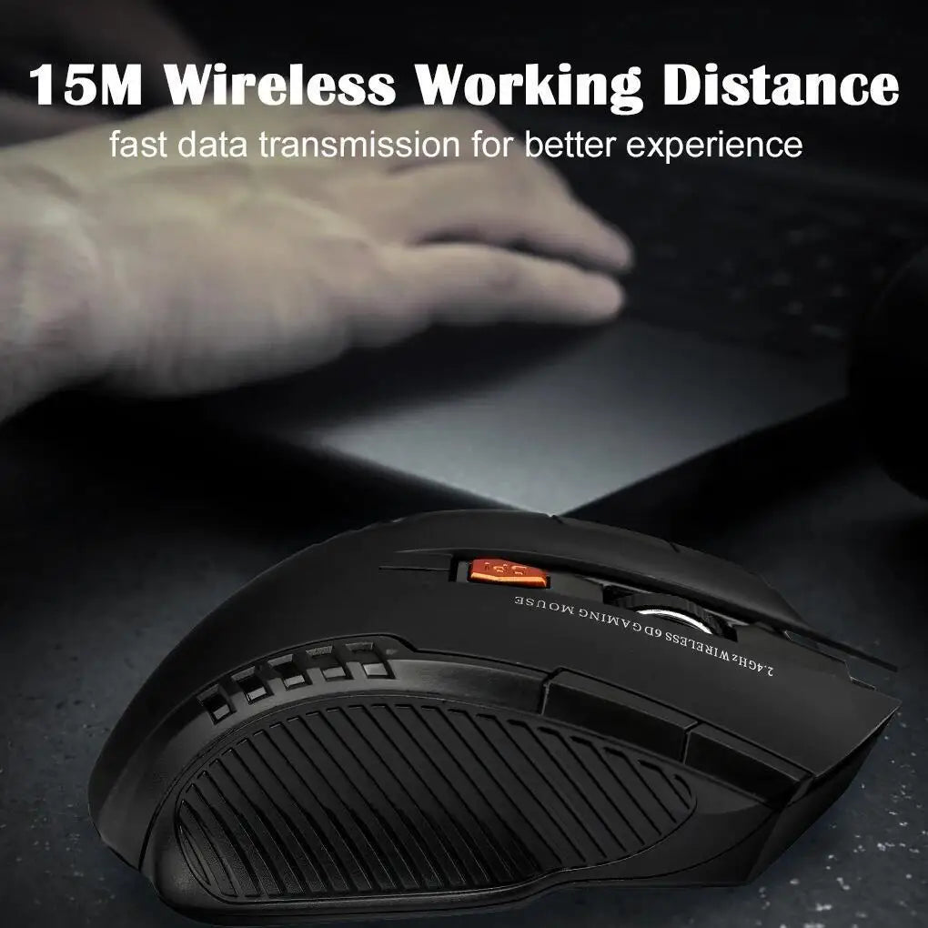 Wireless Mouse 1600DPI USB Optical Gaming Mice for PC Laptop Accessories