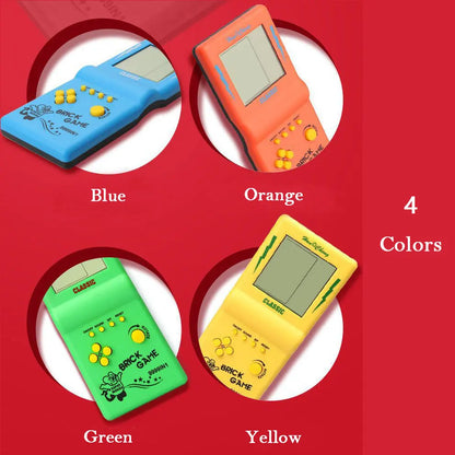 Rechargeable Portable Pocket Game Console for Tetris Machine Puzzle Toys