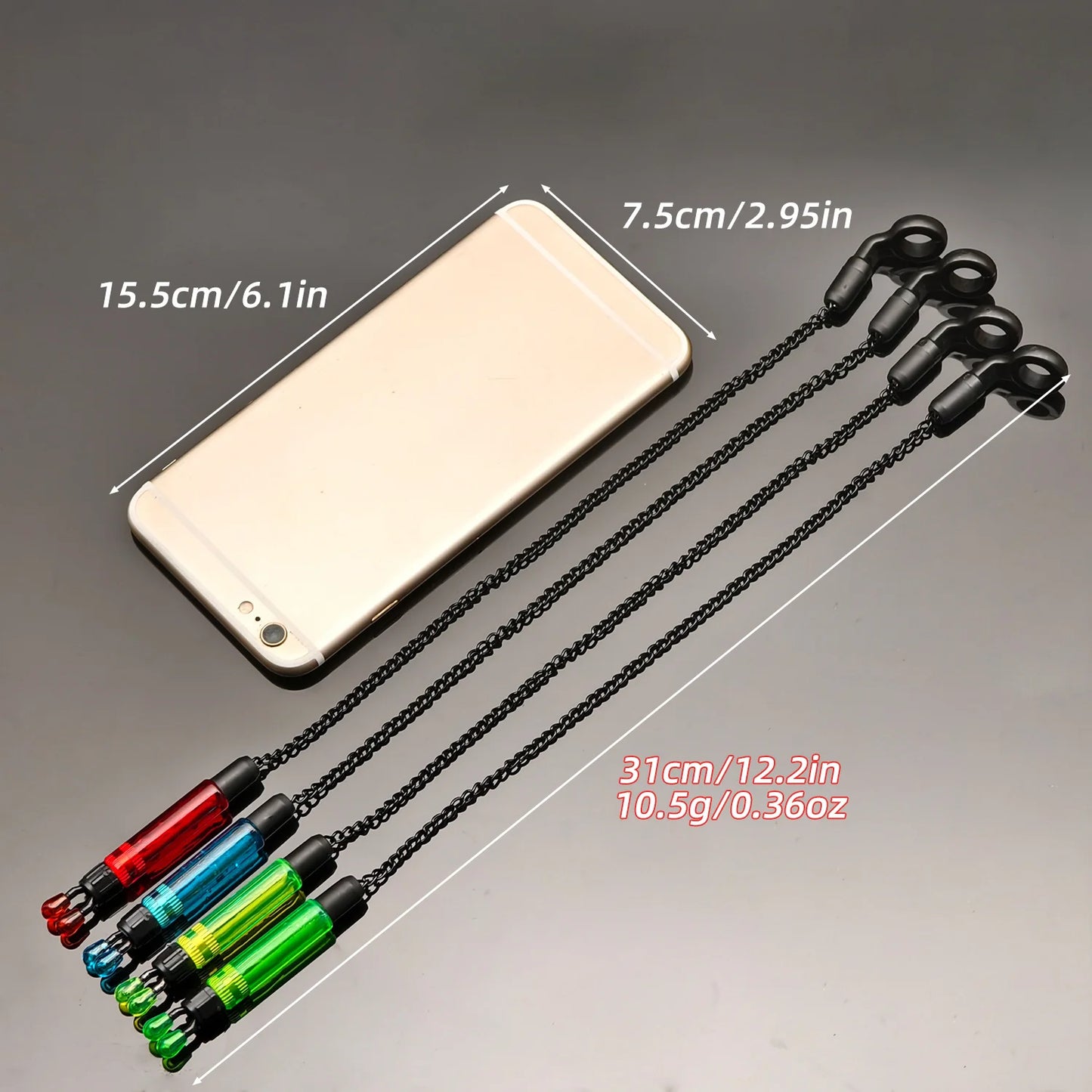 4pcs Fishing Swingers Box Carp Bobbins for Alarm Indicator Equipment