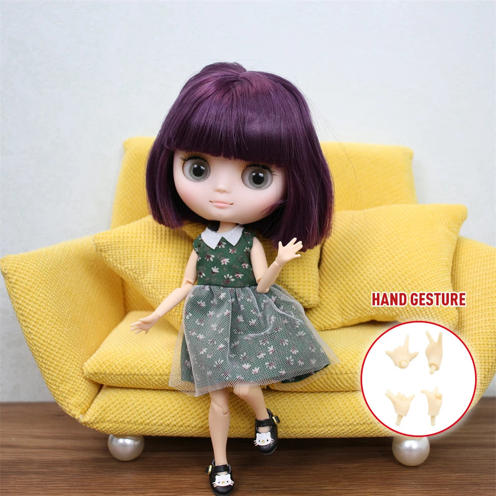 Icy Dbs Blyth Doll 20CM Joint Body Nude DIY Clothes Shoes for Girls