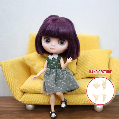Icy Dbs Blyth Doll 20CM Joint Body Nude DIY Clothes Shoes for Girls