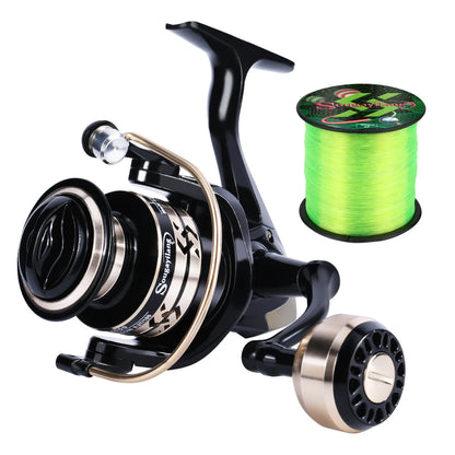 Spinning Fishing Reel Sougayilang 2000-7000 12+1BB 16kg Drag with Line