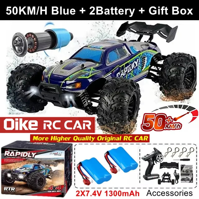 4WD RC Car Remote Control Buggy Off Road Brushless 80KM/H Racing Truck