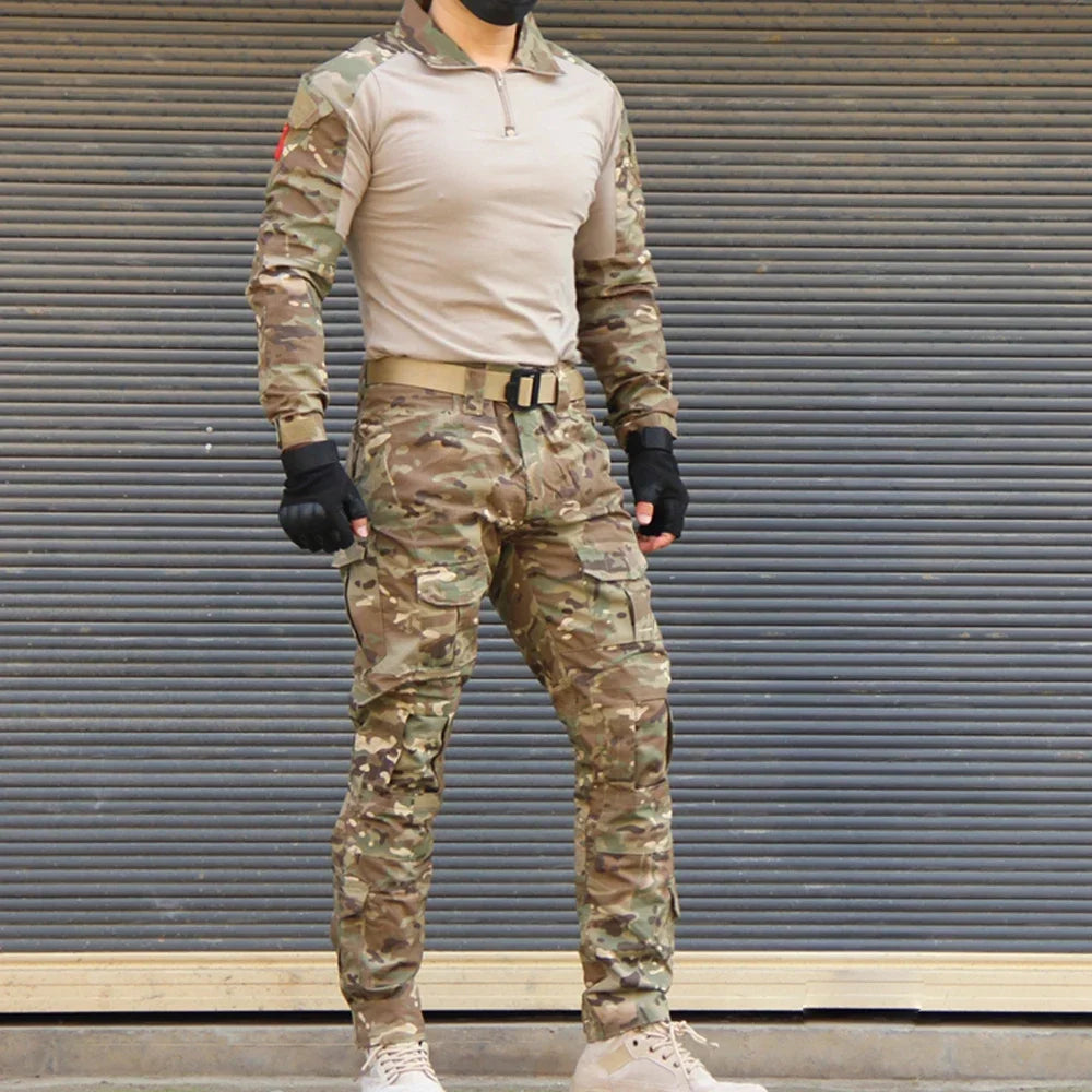 Tactical Uniform Suit Airsoft Hunting Camouflage Pants Shirts Military Clothing
