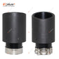 Matte Carbon Fiber Exhaust Tip Black Stainless Crimped Universal Muffler